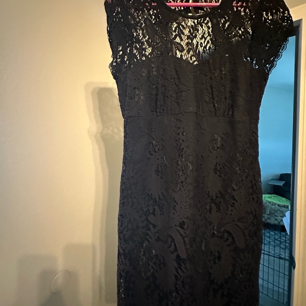 Elegant Black Lace Dress
